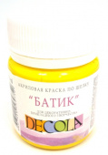 Акрил по шелку батик Желтая средняя DECOLA, 50мл.