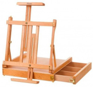 Мольберт настольный TE-05B с ящиком для кистей и красок, большой бук "Pinax" Мольберт настольный TE-05B с ящиком для кистей и красок, большой бук "Pinax"