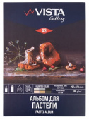 Альбом для пастели "VISTA-ARTISTA" 160 г/м2 A3, 29.7 х 42 см склейка одной стороны 18 л. 6 цветов