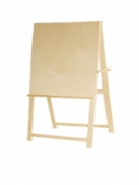 Мольберт напольный (хлопушка) двухсторонний фанера шир.60 выс.60см h120 МХ-120-2