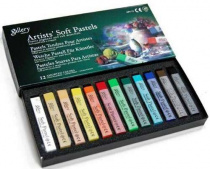 Набор пастели сухой мягкой квад.12 цв 10х10х70мм проф-ная Mungyo Soft pastel карт.коробке, Ассорти