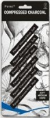 Набор угля прессованного (мягкий), 6 шт./упак. блистер с картонной подложкой IP CC6-S