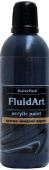 Краска декоративная, жидкий акрил Fluid Art "KolerPark" 80 мл., черный КР.301