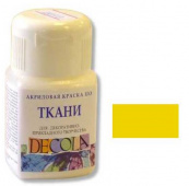 Акрил по ткани Желтая средняя DECOLA, 50мл. Акрил по ткани Желтая средняя DECOLA, 50мл.