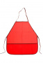Фартук для труда Ф-1 с карманом красный универсальный (0962)