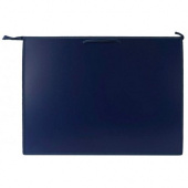 Папка для чертежей и рисунков А3 на молнии "Тёмно-синий", с карманом на молнии, 47403, ПР 3 -8