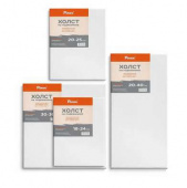 Холст грунтованный на подрамнике, 100% хлопок, 380 г/м2, 20x25 см.