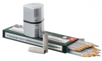 Набор чернографитовых карандашей GRIP 2001 "Faber-Castell" НВ-12шт.2 ластика-колпачка и точилкой Набор чернографитовых карандашей GRIP 2001 "Faber-Castell" НВ-12шт.2 ластика-колпачка и точилкой