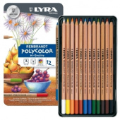 Набор цветных карандашей LYRA REMBRANDT Polycolor, 12цв. в металлической коробке L 2001120