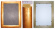 Рама 21 х 30 см. БС 130 со стеклом, багет пластиковый "Emafyl", "4 пальца"