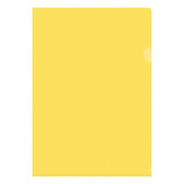 Папка-уголок OfficeSpace, А4, 150мкм, прозрачная желтая