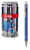 Карандаш механический Berlingo "X" 0,5мм, с ластиком, ассорти