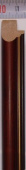 Рама 30 х 40 см. БС 229 МД со стеклом, багет деревянный "Малайзия", "4 пальца"