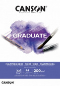 Альбом-склейка для смешанных техник Canson "Graduate Mix Media" A4 20 л 200 г.  
