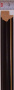 Багет деревянный (1м.) APR CM 1017 BLG матовый чёрный "Малайзия"