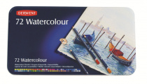Набор акварельных карандашей WATERCOLOUR, шестигр.корп.6,9мм,гриф.-3,4мм, 72 шт. в металл.кор "Derwe Набор акварельных карандашей WATERCOLOUR, шестигр.корп.6,9мм,гриф.-3,4мм, 72 шт. в металл.кор "Derwe