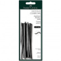 Уголь натуральный, древесный PITT® MONOCHROME, 5-8мм, в блистере, 12 шт. "Faber-Castell"