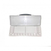 Палитра-пенал пластикова прямоугольная ХоББитания, 20 углублений, размер в сложенном виде 26х12х2 см