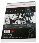Альбом для эскизов на спирали "Tradition" 17х24 50л, 100г/м