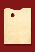 Палитра средняя прямоугольная, деревянная (356 х 256)