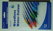 Набор акв.каранд.12 цв.картон, цельный грифель 6мм.