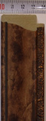 Багет пластиковый (1м.)(L 2.9м.) "Минерва" M 261-03 Коричневая кожа 