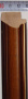 Багет деревянный (1м.) APR SM 3037 BR Орех матовый "Малайзия"