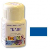 Акрил по ткани Синяя темная DECOLA, 50мл.