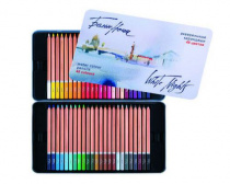 Набор акварельных карандашей "Белые Ночи", 48 цветов, в жестяном пенале Набор акварельных карандашей "Белые Ночи", 48 цветов, в жестяном пенале