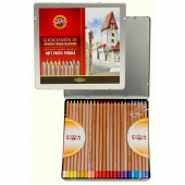 Набор пастельных карандашей 48цв. Gioconda, в жестяной коробке Koh-i-noor 8829