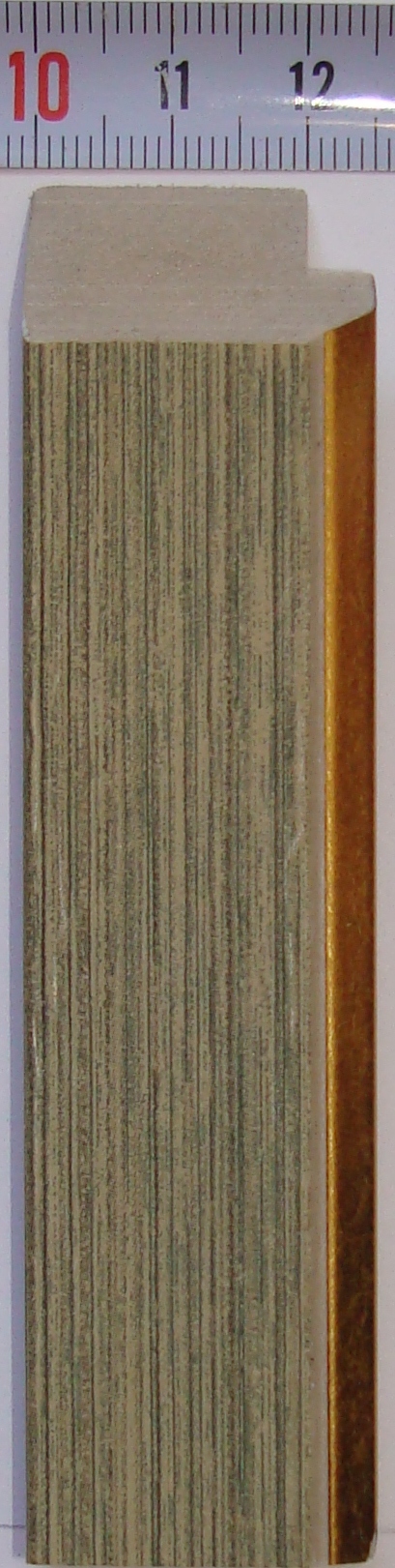 Багет пластиковый (1м. L-2,9) К. 227-L1 Зеленый с золотом L 2.9м "Ю.Корея"