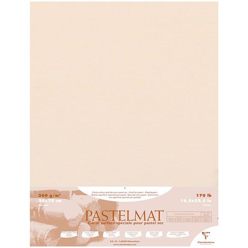 Бумага для пастели Clairefontaine "Pastelmat" 50x70 см, 360 г, бархат, кукуруза