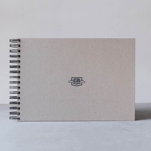 Скетчбук А6 S6 Grey с гладкой кремовой бумагой. 62 листа плотной гладкой бумаги 160 г/м2