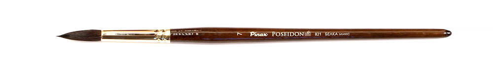 Кисть белка микс круглая, ручка короткая POSEIDON 812 N 7 "Pinax"