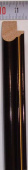 Багет деревянный (1м.) APR SG 1012 BLG лак чёрный "Малайзия"